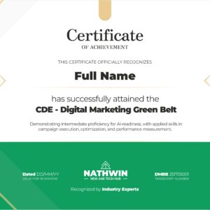 Digital Marketing Green Belt